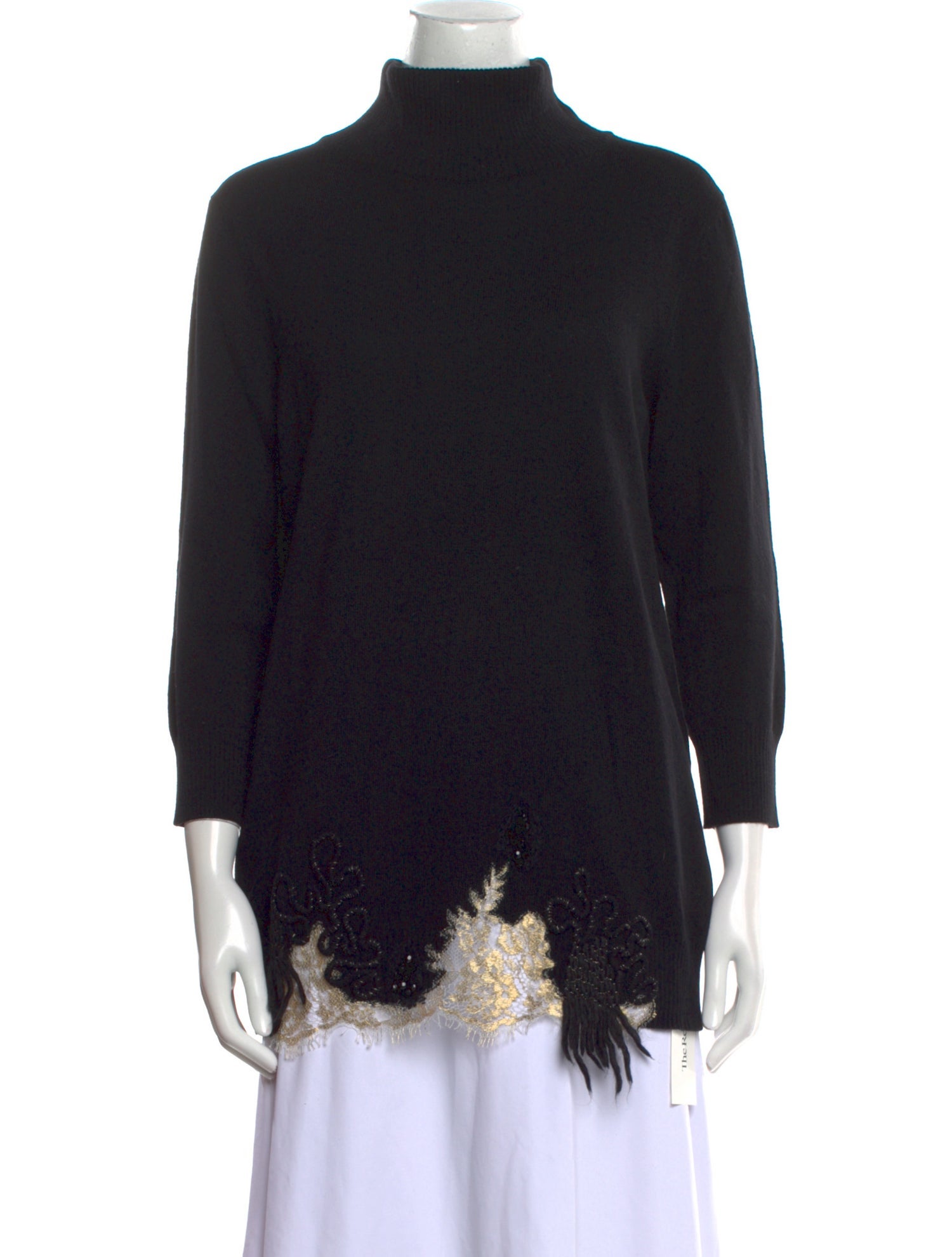 Blumarine Wool Mock Neck Sweater