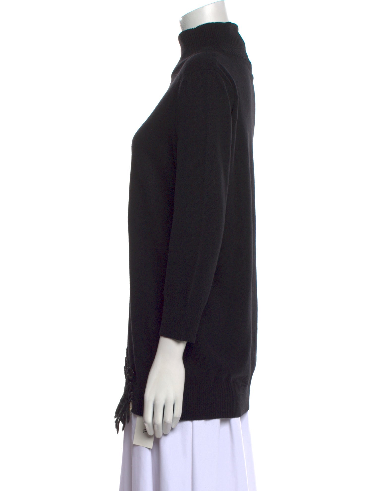 Blumarine Wool Mock Neck Sweater