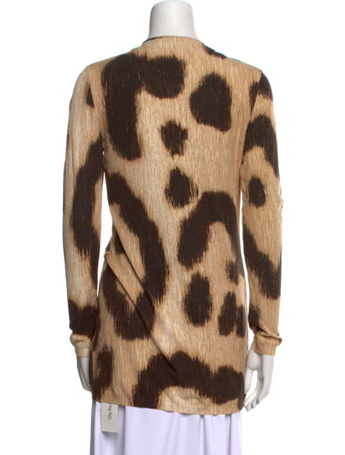 Blumarine Animal Print V-Neck Tunic