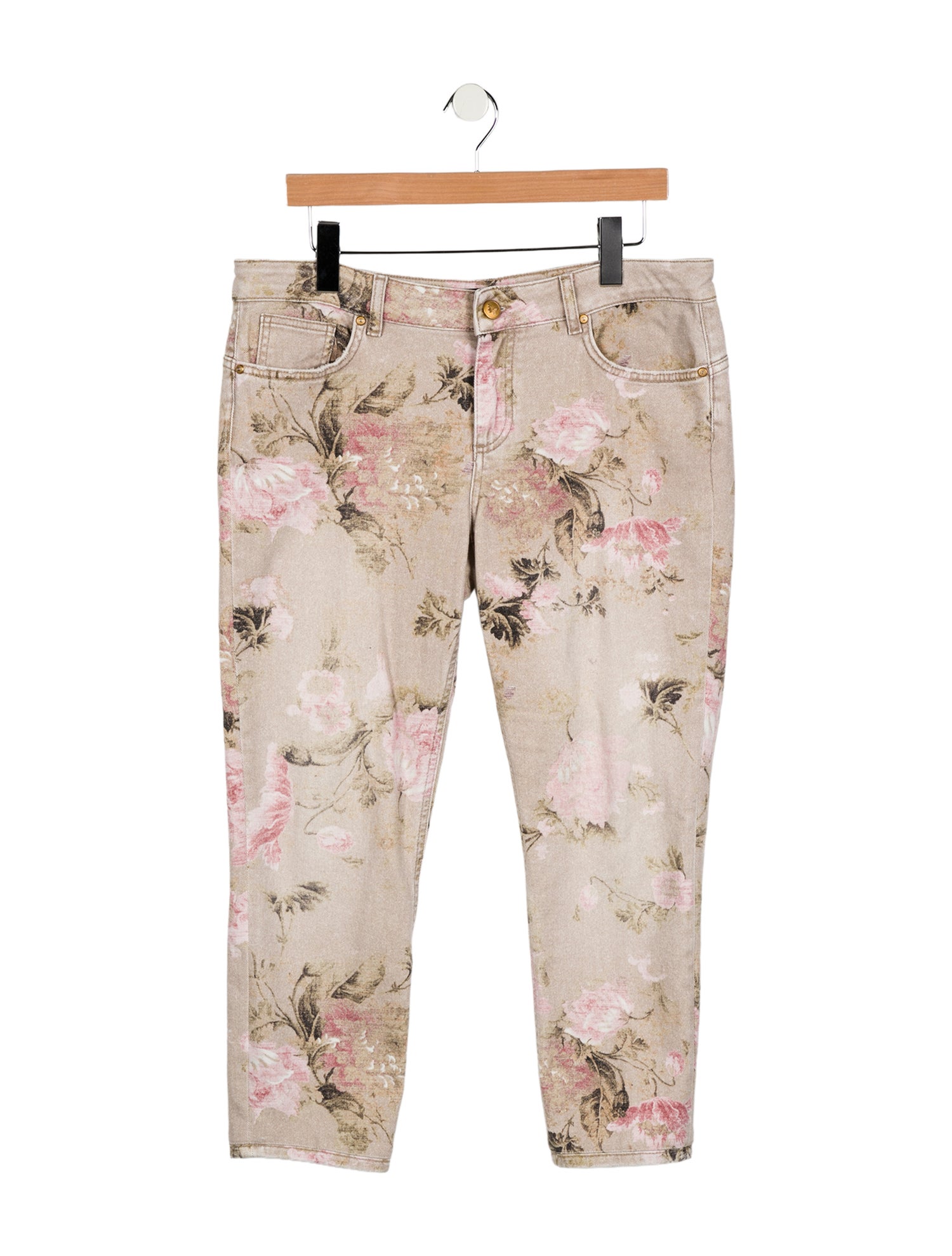 Blumarine Mid-Rise Straight Leg Jeans