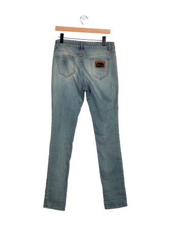 Blumarine Mid-Rise Straight Leg Jeans