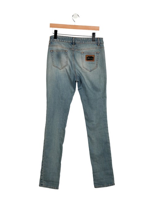 Blumarine Mid-Rise Straight Leg Jeans