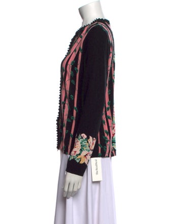 Blumarine Printed Crew Neck Sweater