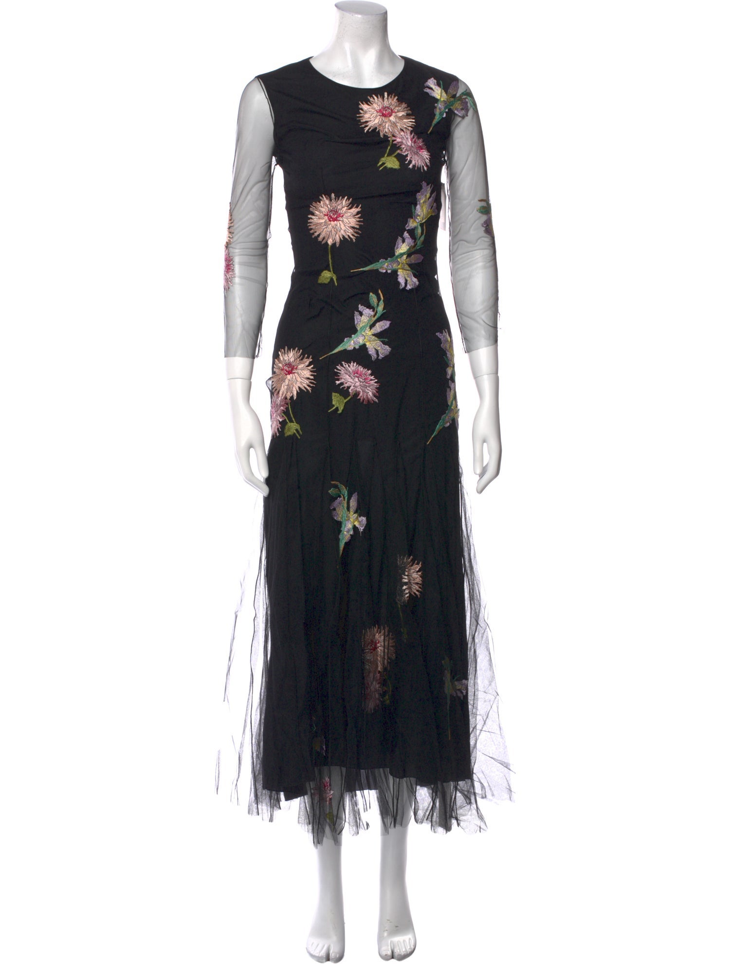 Blumarine Floral Print Long Dress