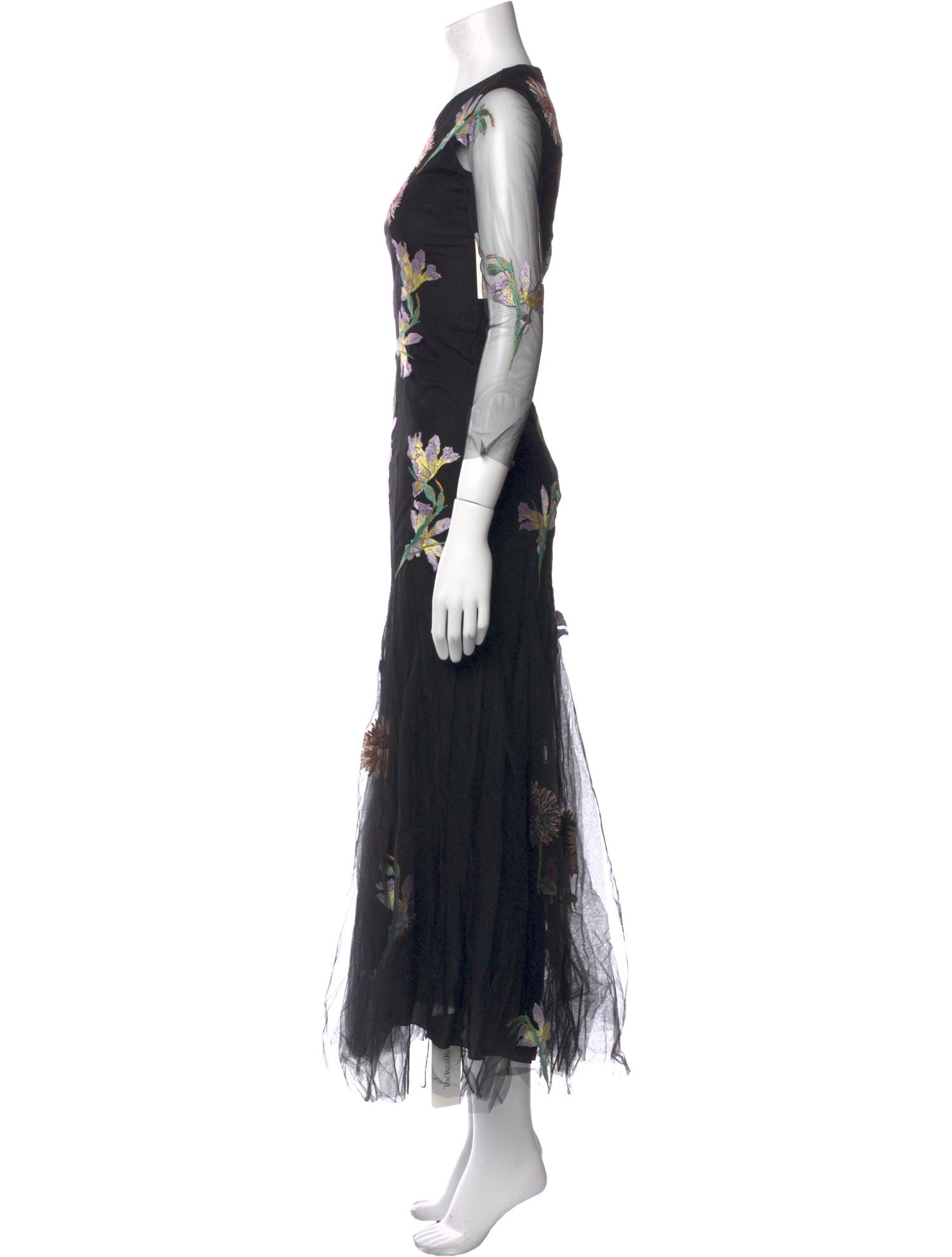 Blumarine Floral Print Long Dress