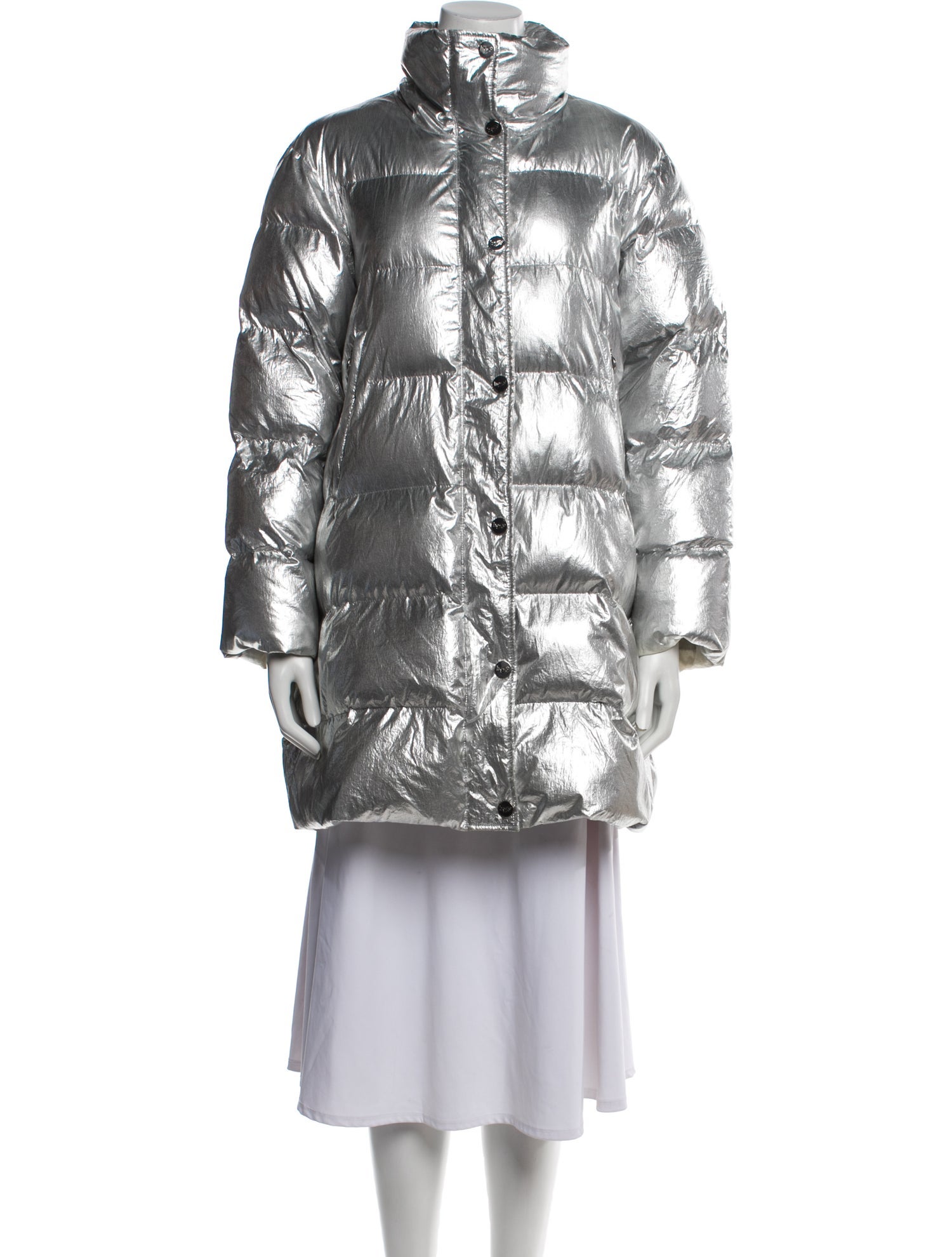 Blumarine Nylon Printed Parka