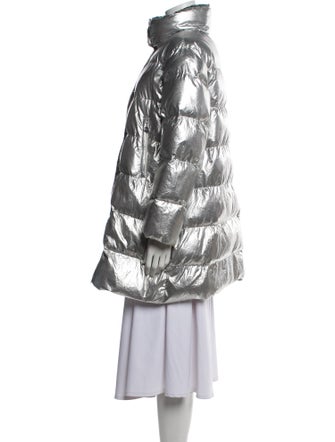 Blumarine Nylon Printed Parka