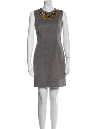 Blumarine Virgin Wool Mini Dress