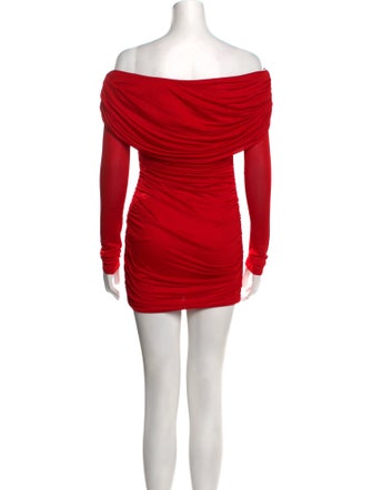 Blumarine Off-The-Shoulder Mini Dress
