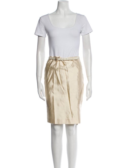 Blumarine Silk Skirt Set