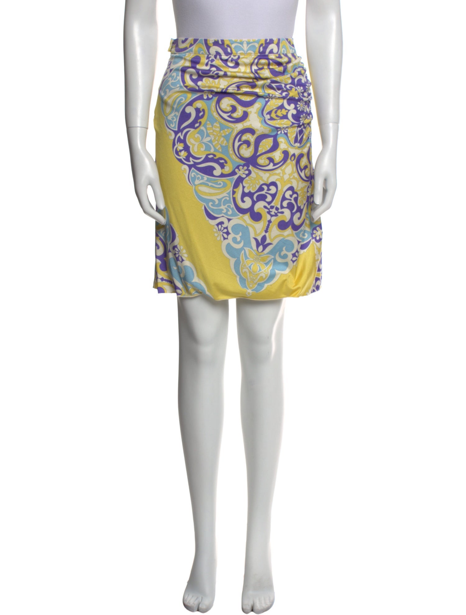 Blumarine Silk Knee-Length Skirt
