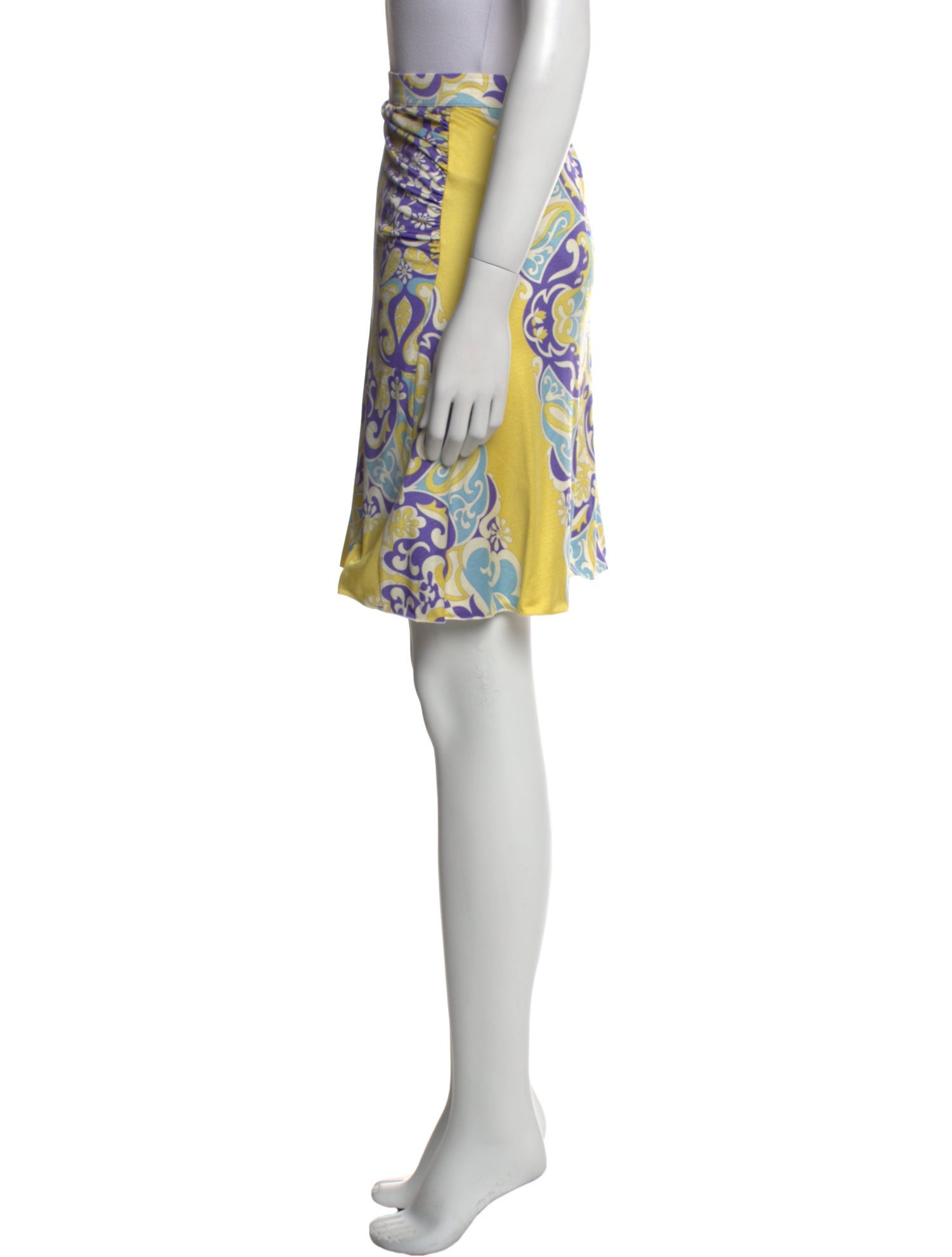 Blumarine Silk Knee-Length Skirt