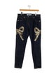 Blumarine High-Rise Straight Leg Jeans