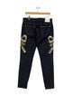 Blumarine High-Rise Straight Leg Jeans