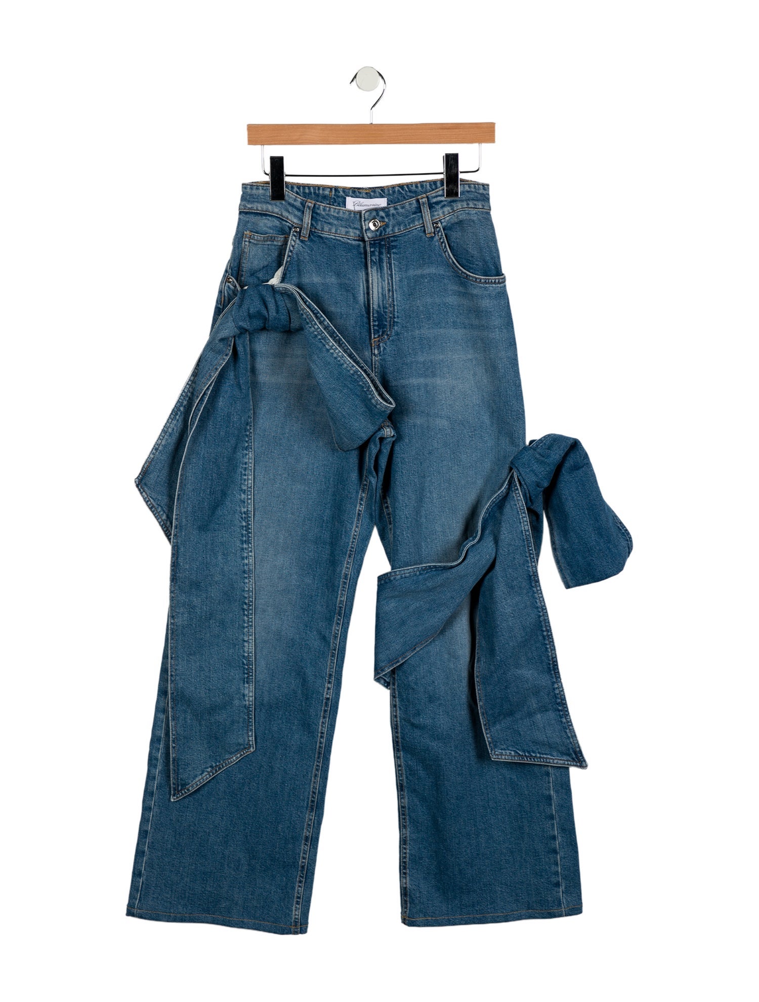 Blumarine High-Rise Wide Leg Jeans