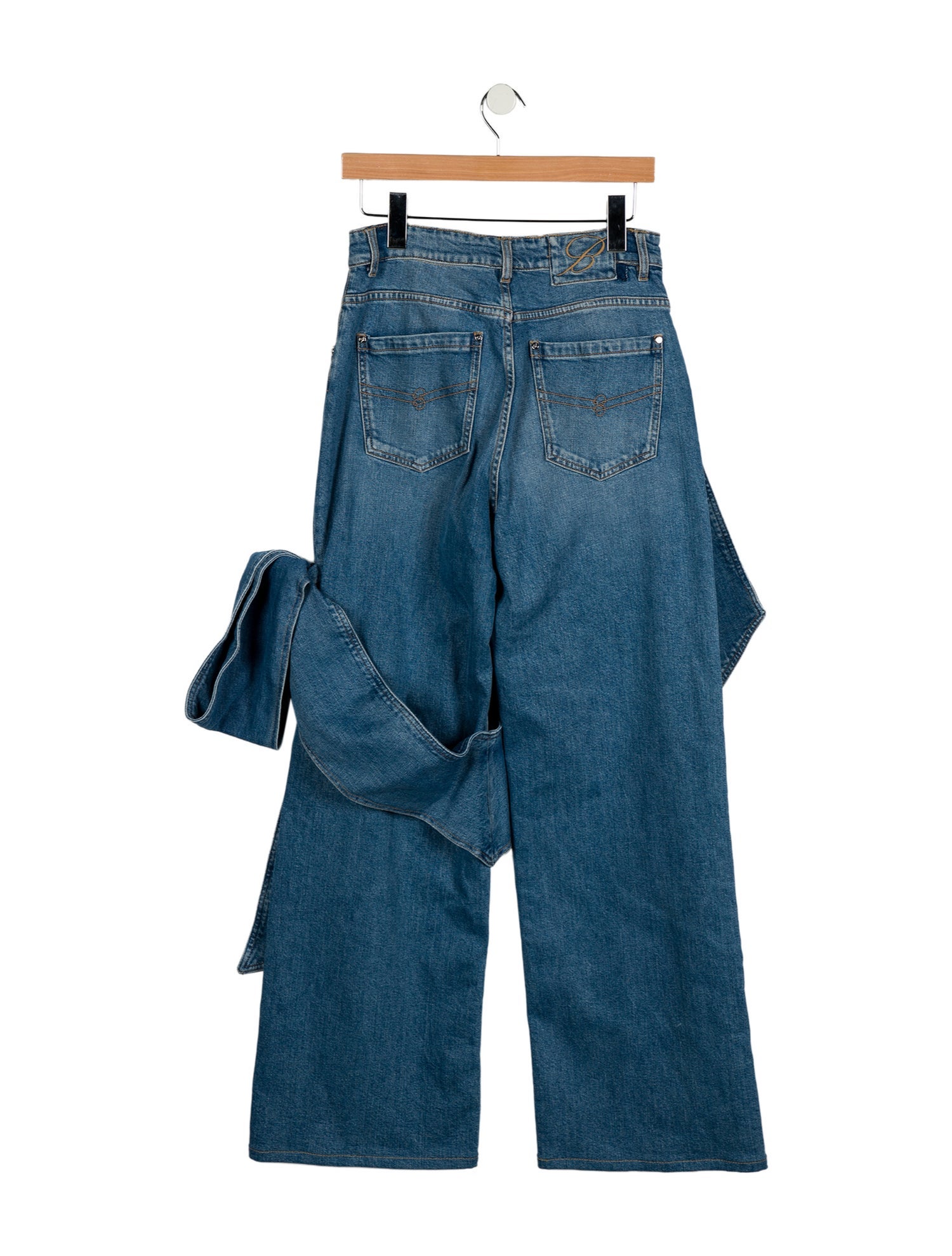 Blumarine High-Rise Wide Leg Jeans