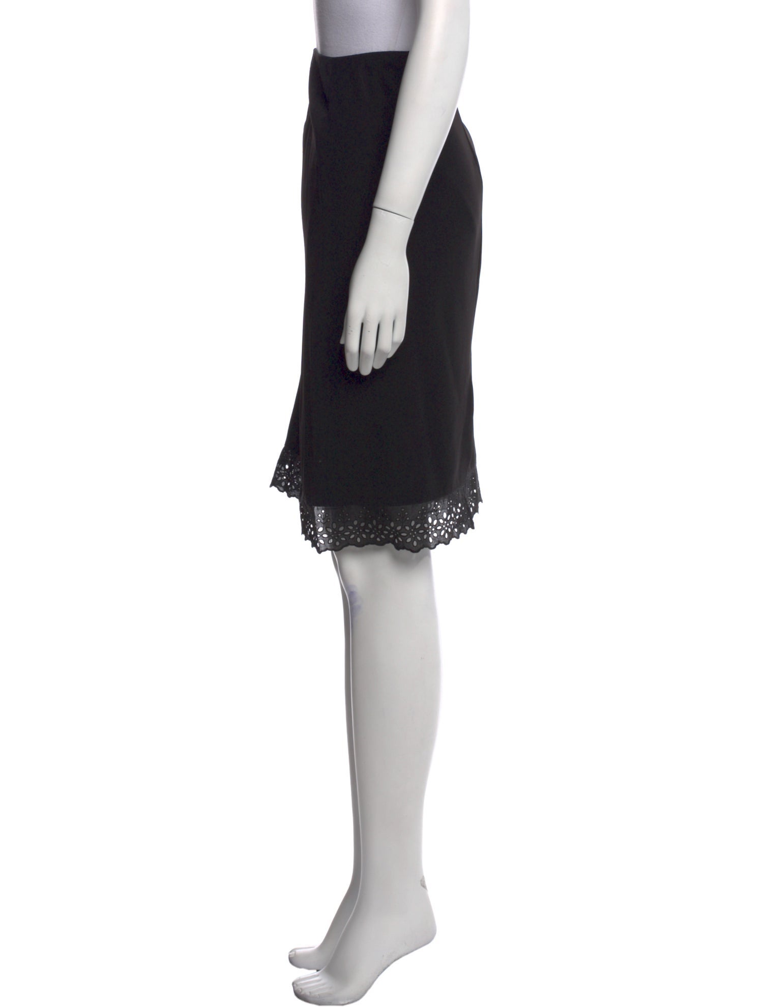 Blumarine Lasercut Accents Knee-Length Skirt