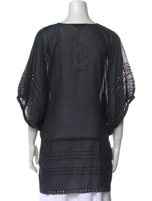 Blumarine V-Neck Short Sleeve Tunic