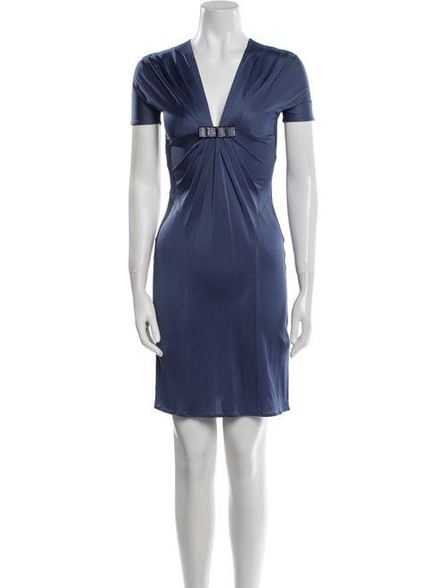 Blumarine V-Neck Mini Dress