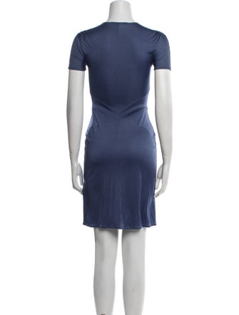 Blumarine V-Neck Mini Dress