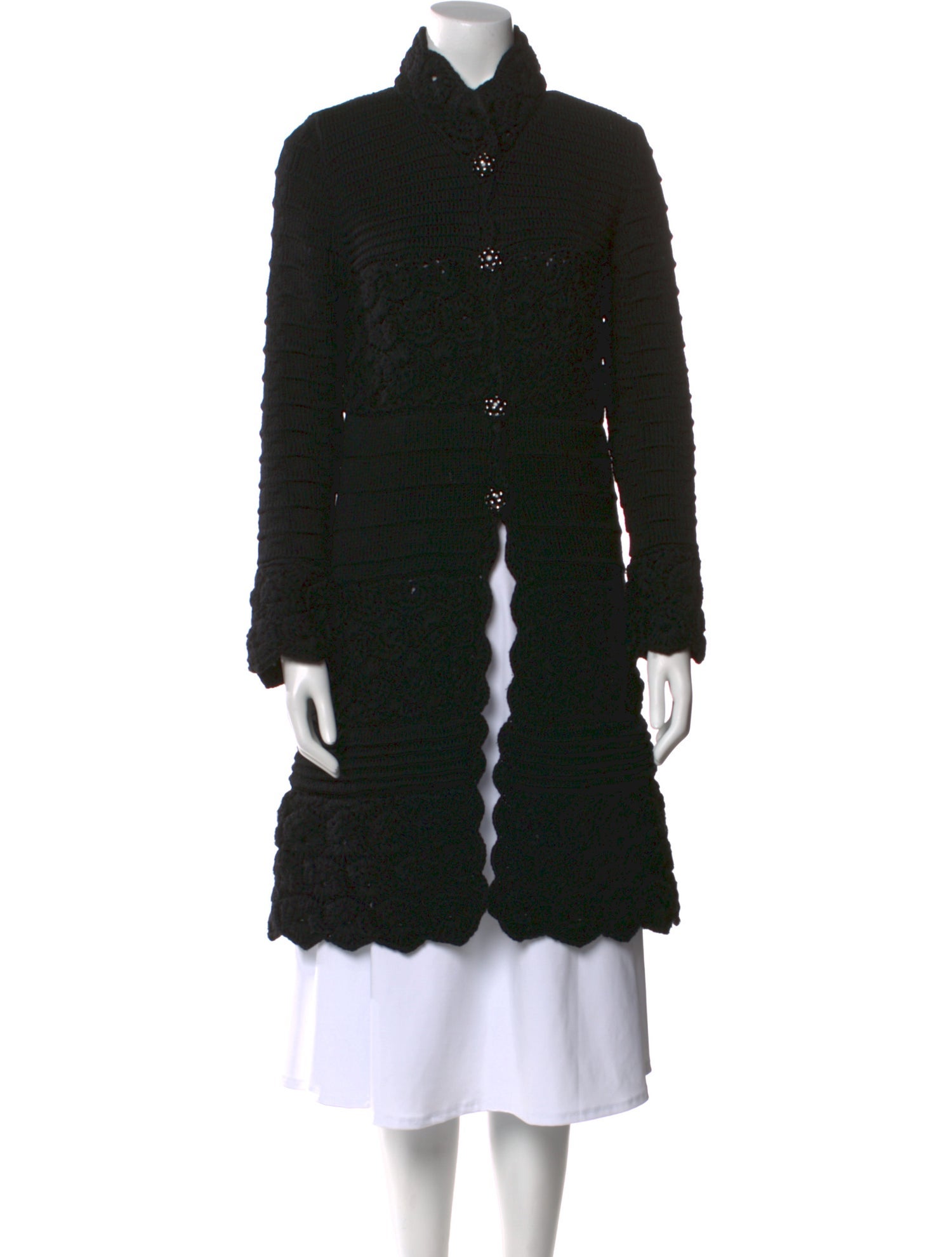 Blumarine Virgin Wool Mock Neck Sweater