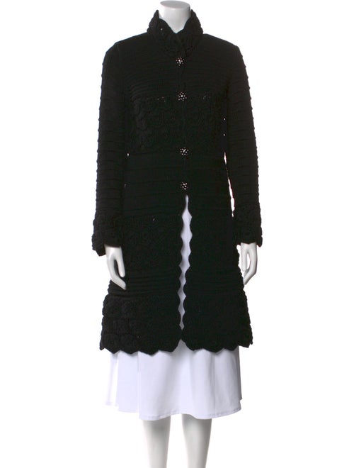 Blumarine Virgin Wool Mock Neck Sweater