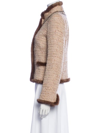 Blumarine Virgin Wool Tweed Pattern Evening Jacket