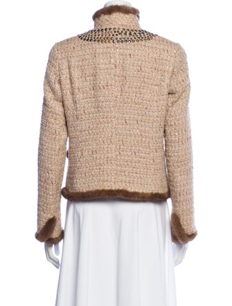 Blumarine Virgin Wool Tweed Pattern Evening Jacket