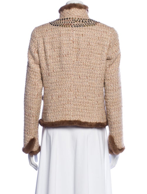 Blumarine Virgin Wool Tweed Pattern Evening Jacket