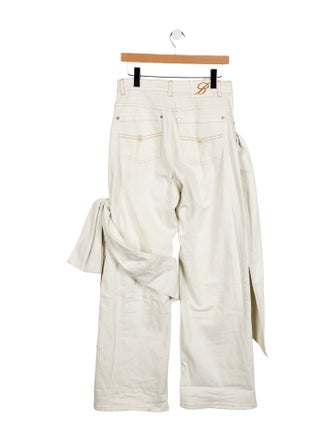 Blumarine High-Rise Wide Leg Jeans