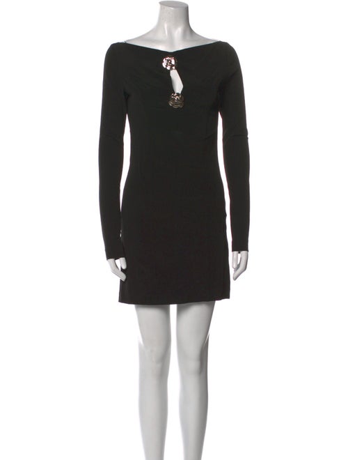 Blumarine Bateau Neckline Mini Dress