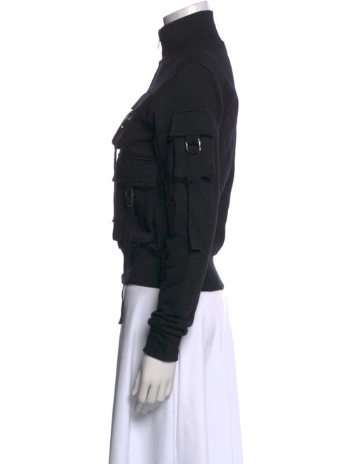 Blumarine Mock Neck Long Sleeve Sweatshirt