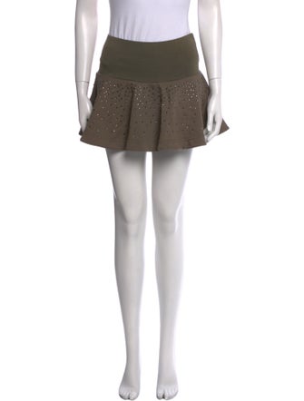 Blumarine Crystal Embellishments Mini Skirt