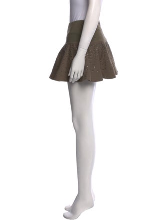 Blumarine Crystal Embellishments Mini Skirt