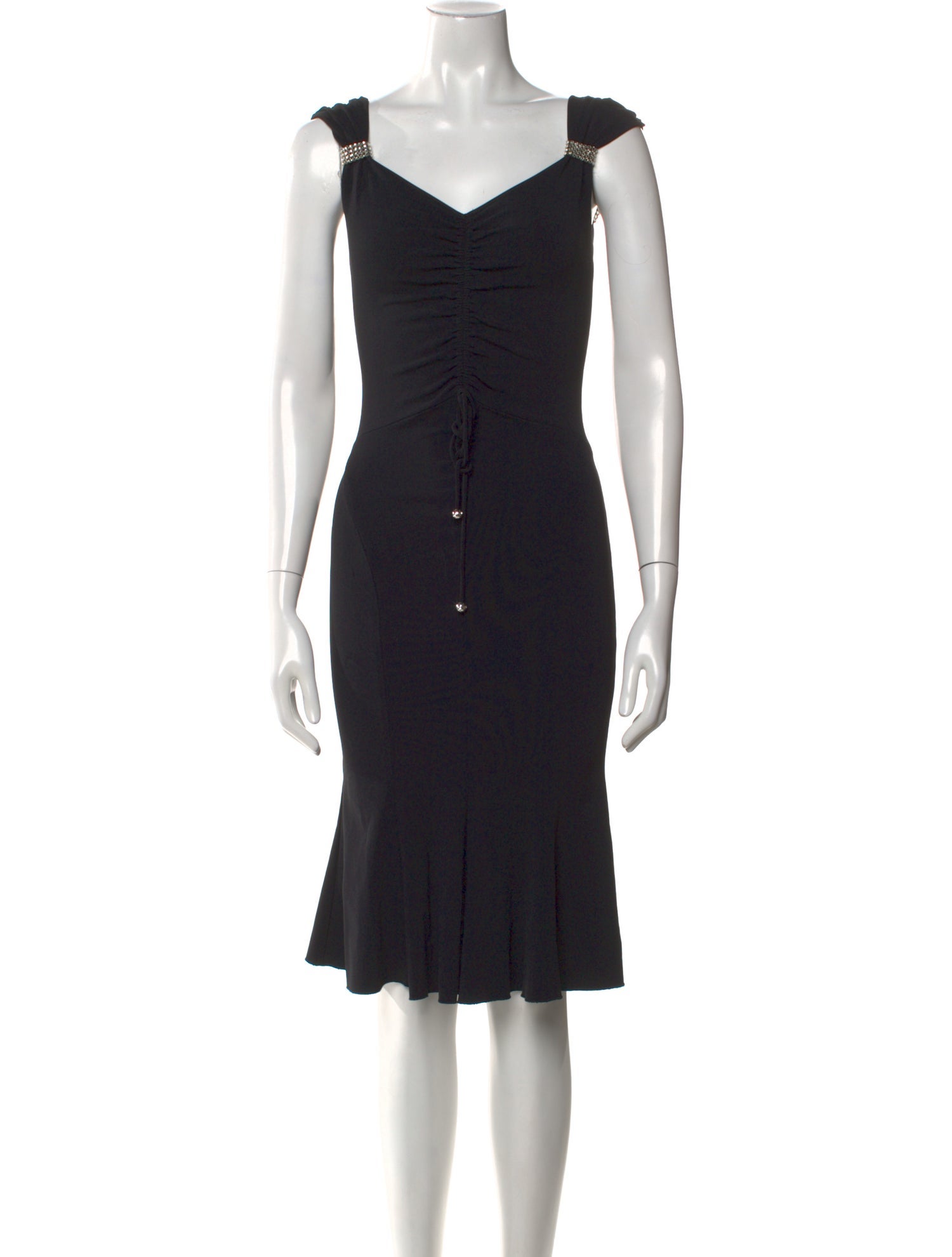Blumarine Silk Knee-Length Dress