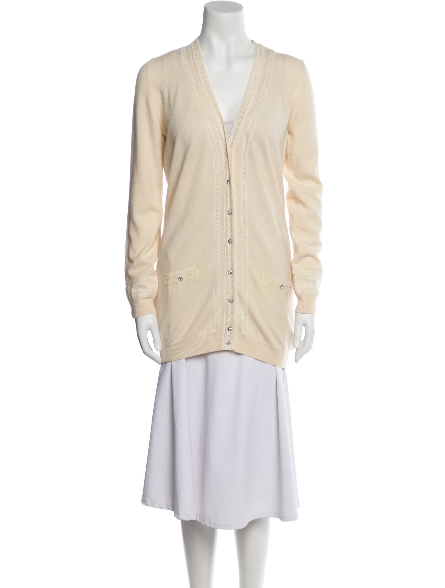 Blumarine Cashmere V-Neck Sweater