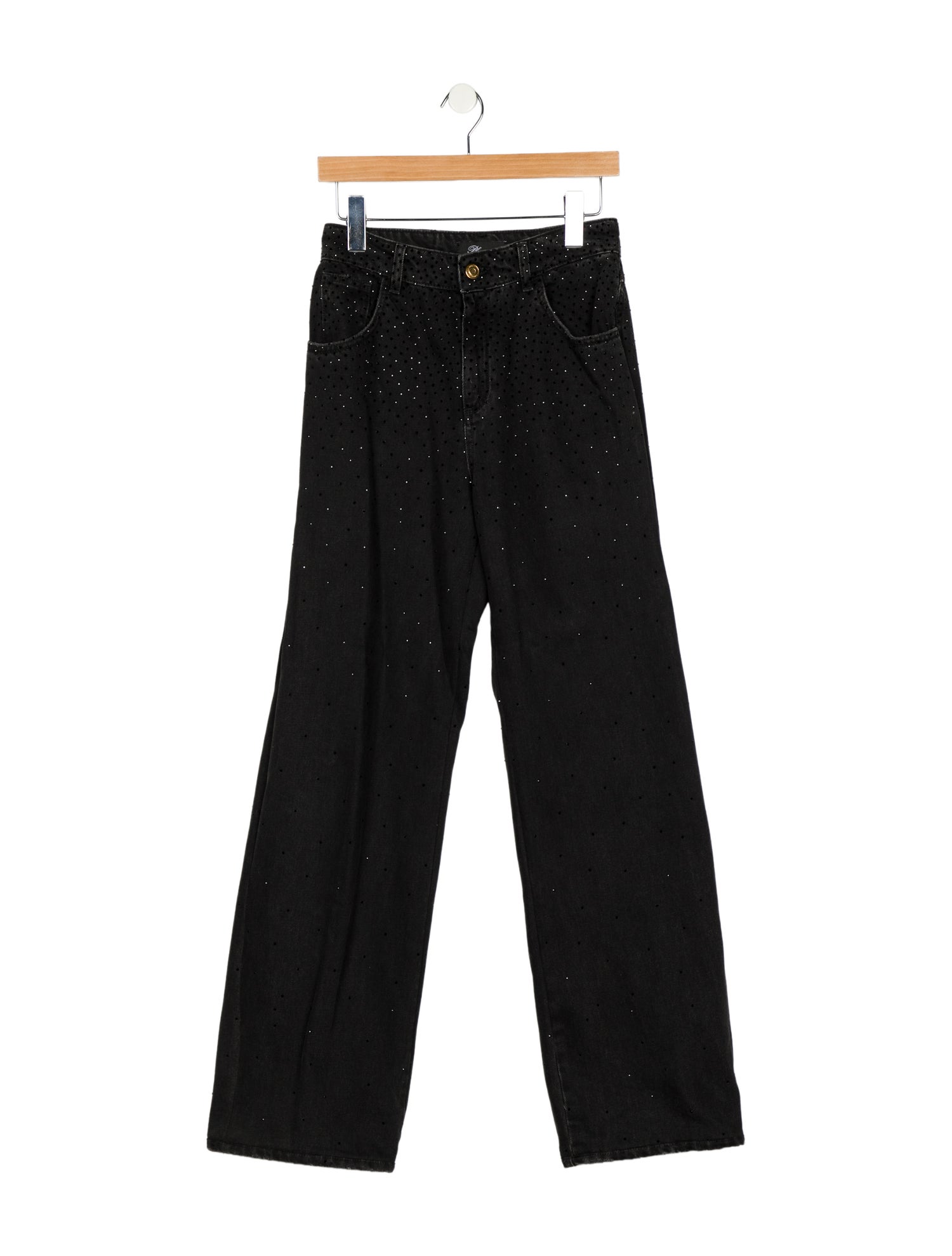 Blumarine High-Rise Wide Leg Jeans