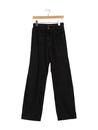 Blumarine High-Rise Wide Leg Jeans