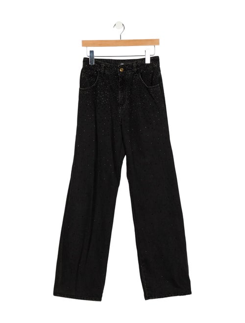 Blumarine High-Rise Wide Leg Jeans
