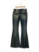 Blumarine Mid-Rise Wide Leg Jeans