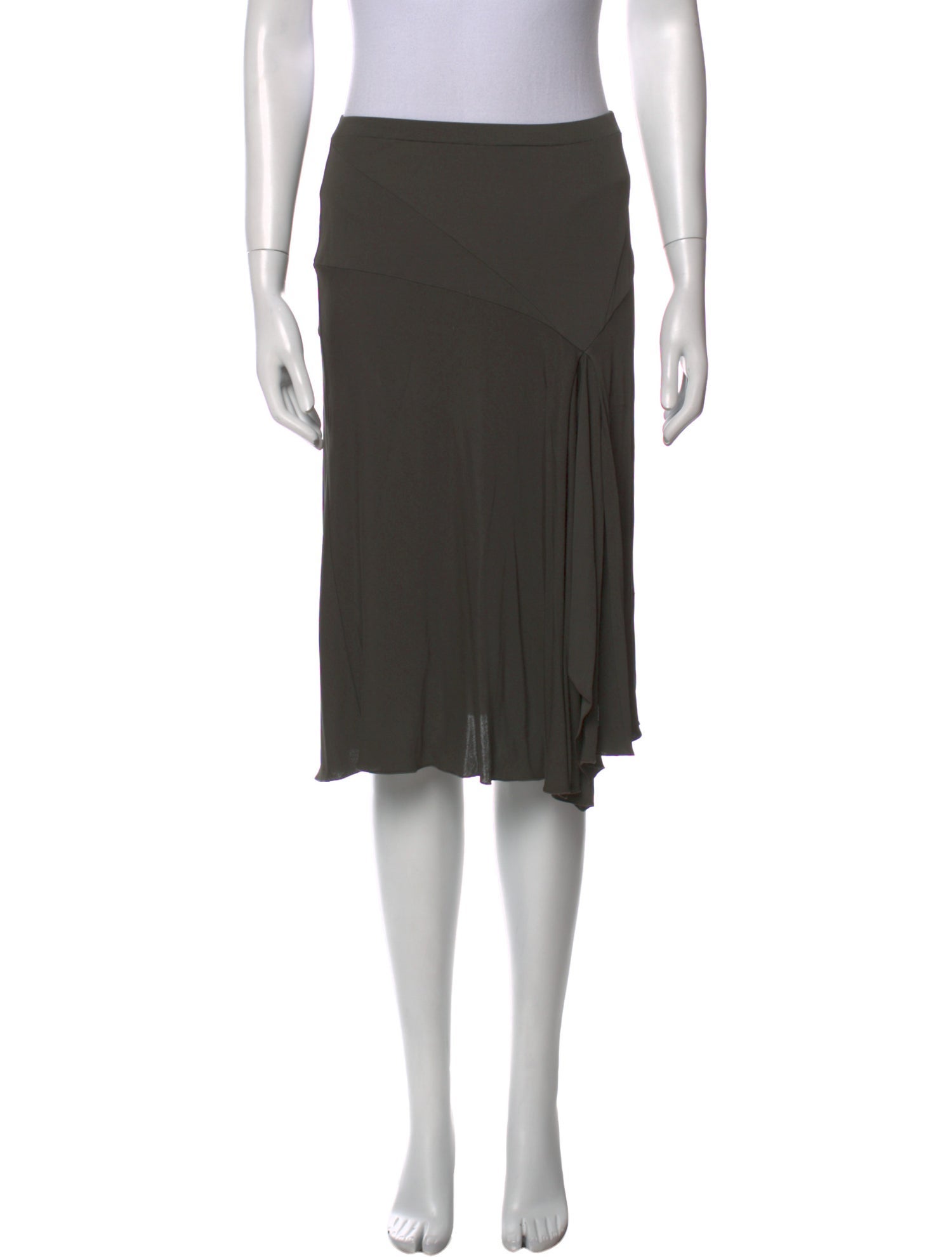 Blumarine Pleated Accents Knee-Length Skirt w/ Tags