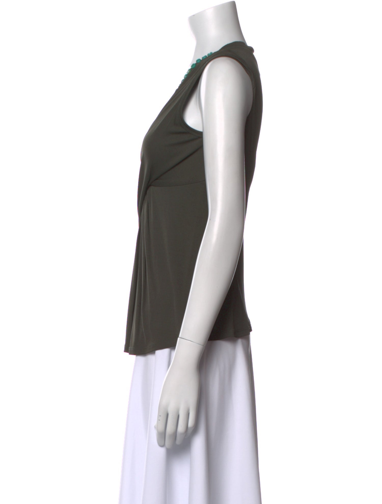 Blumarine Cowl Neck Sleeveless Top