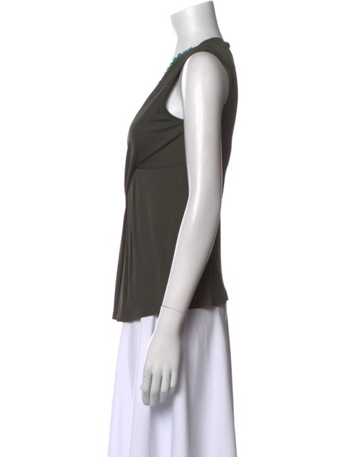 Blumarine Cowl Neck Sleeveless Top