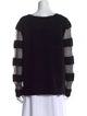 Blumarine Wool Plaid Print Sweater