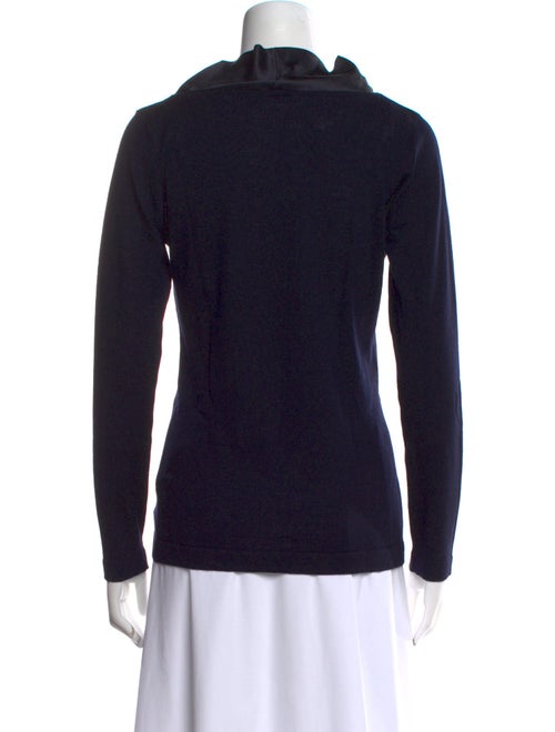 Blumarine Silk Cowl Neck Sweater