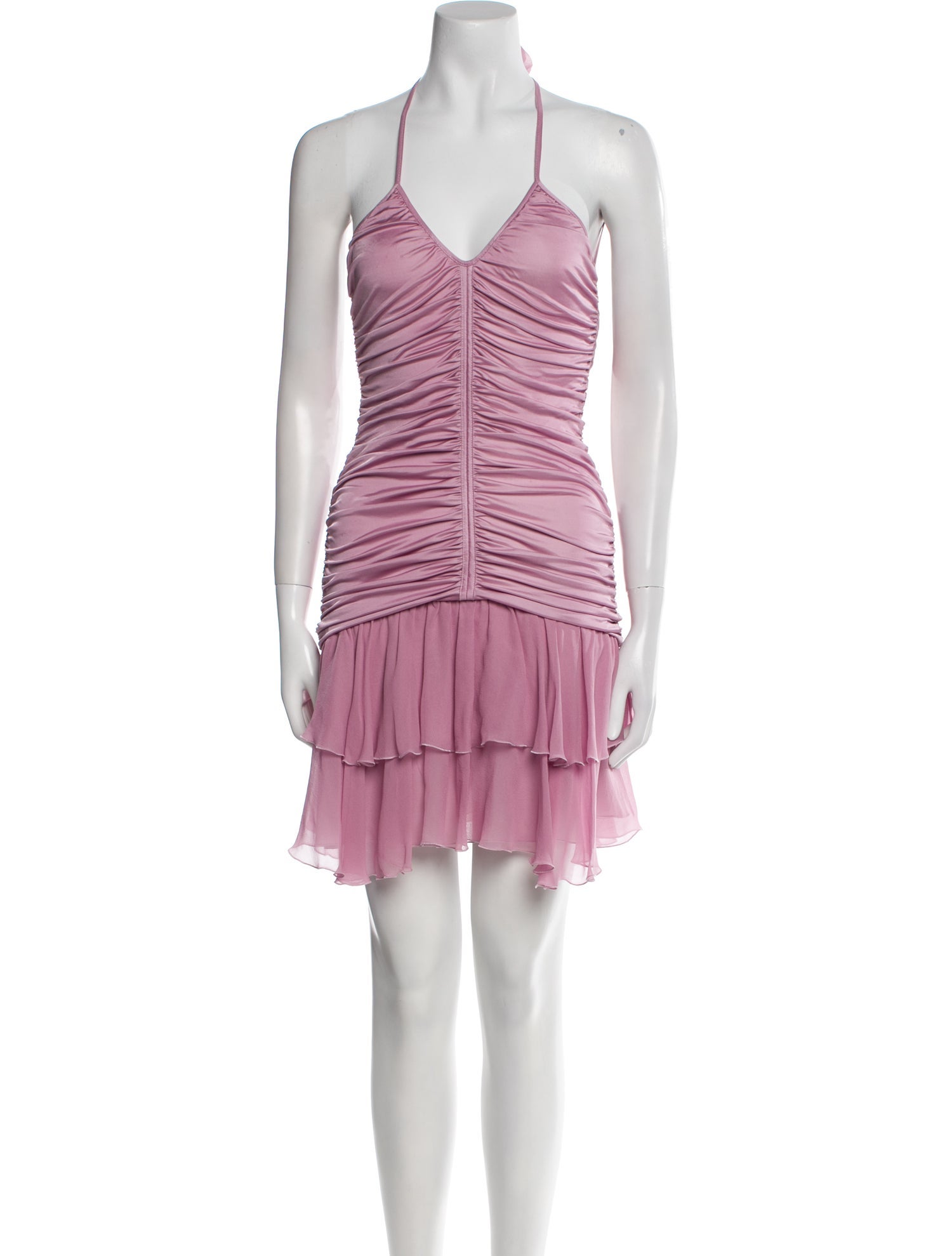 Blumarine V-Neck Mini Dress