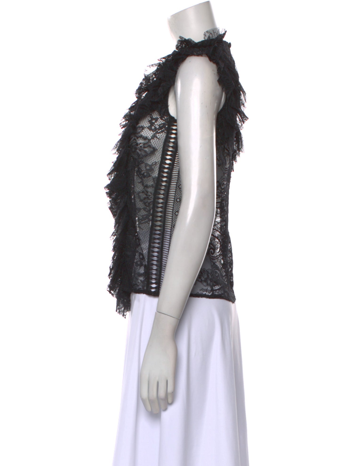 Blumarine Silk Crew Neck Top