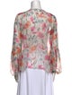 Blumarine Silk Floral Print Blouse