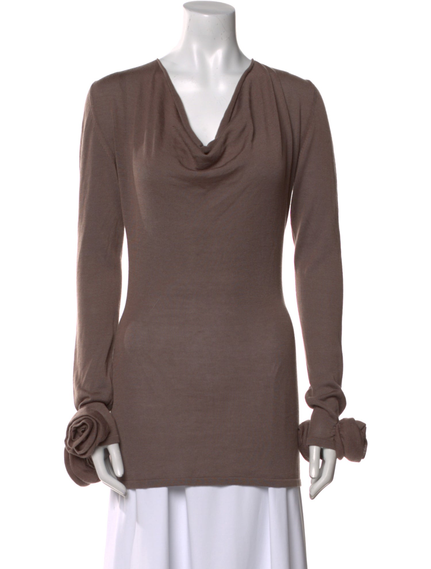 Blumarine Cowl Neck Mini Dress