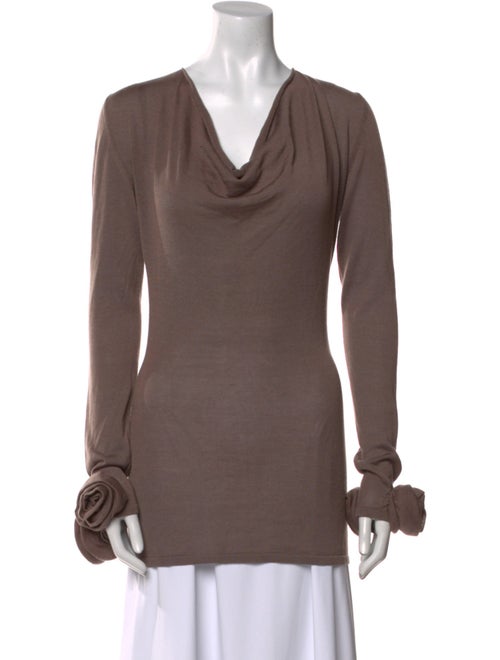 Blumarine Cowl Neck Mini Dress